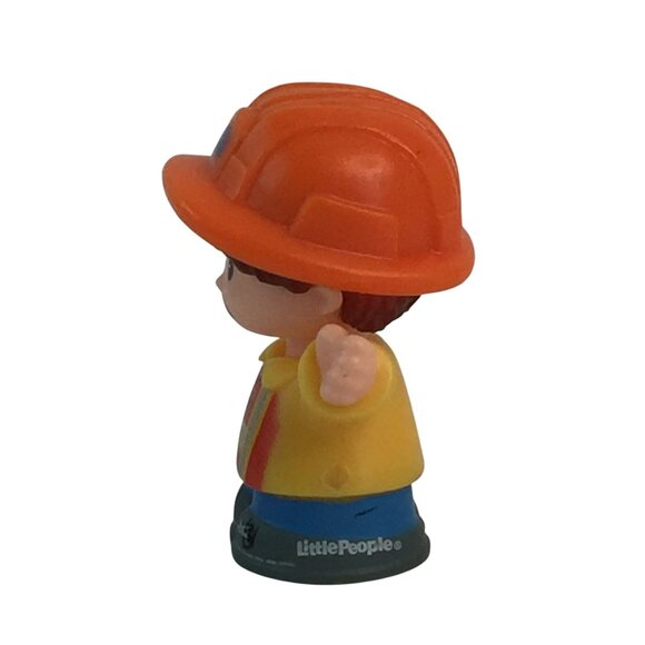 Fisher Price Little People Construction Worker w/Orange Bulldozer Vehicle - Picture 7 of 9